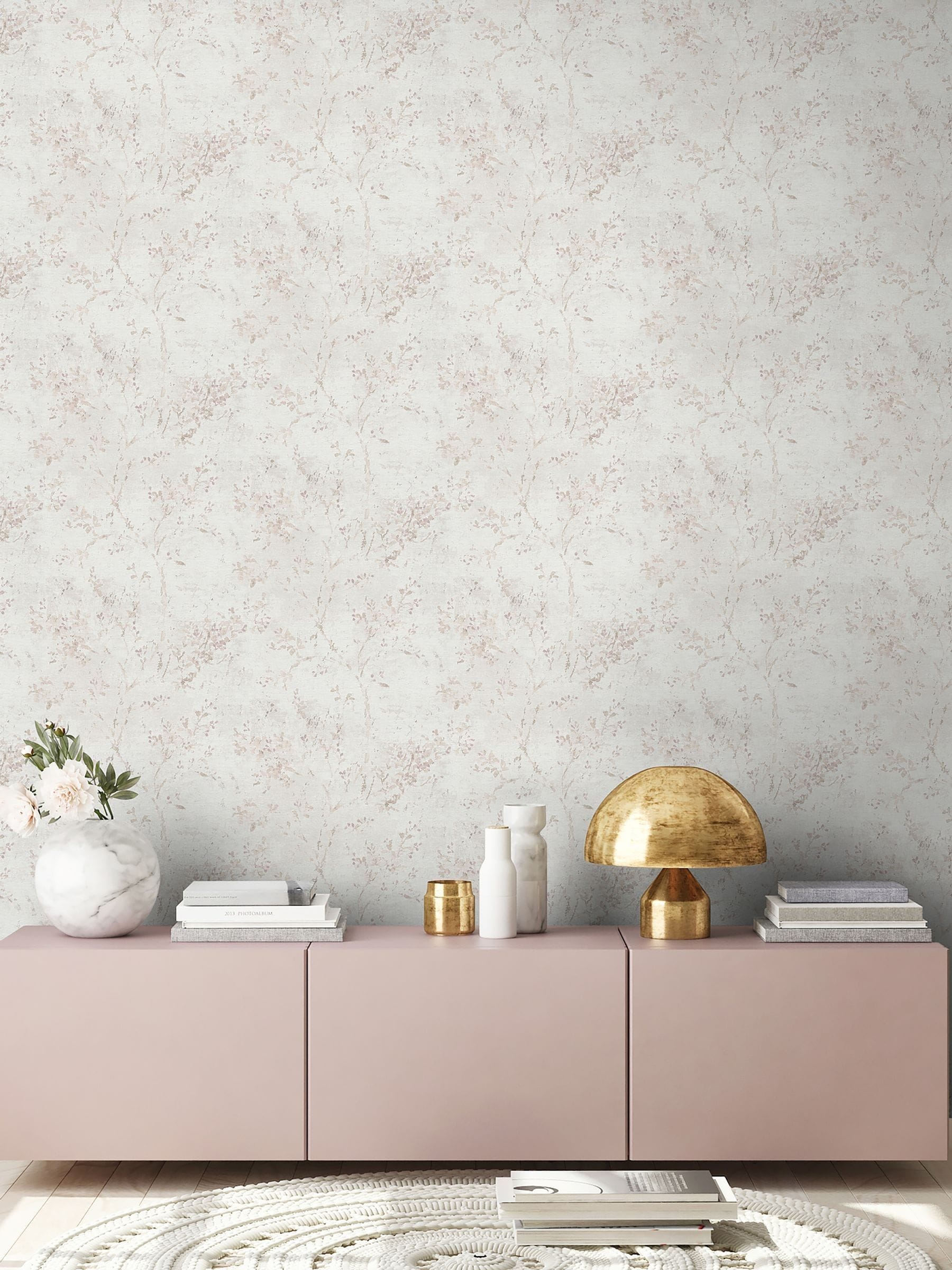 Galerie Cream Welcome Home Tree Leaf A4 Wallpaper Sample
