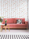 Galerie Red Spring Blossom Botanical A4 Wallpaper Sample