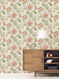 Galerie Green French Country Floral Print A4 Wallpaper Sample
