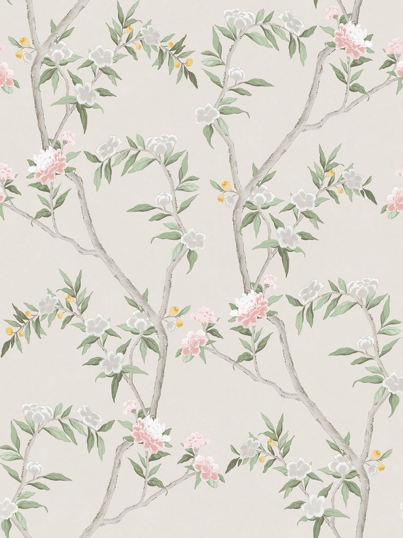 Galerie spring blossom chinoiserie wallpaper sample A4 (British brand)
