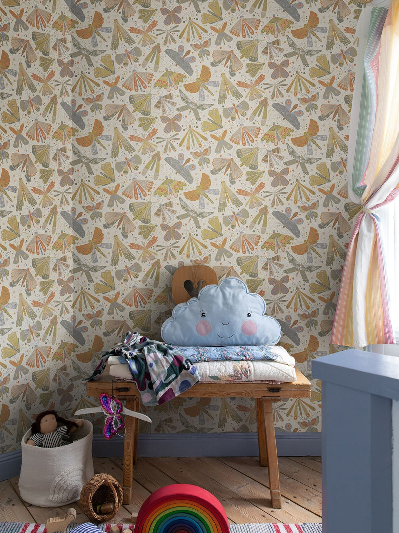 Galerie Green Sommarang 2 Butterfly A4 Wallpaper Sample