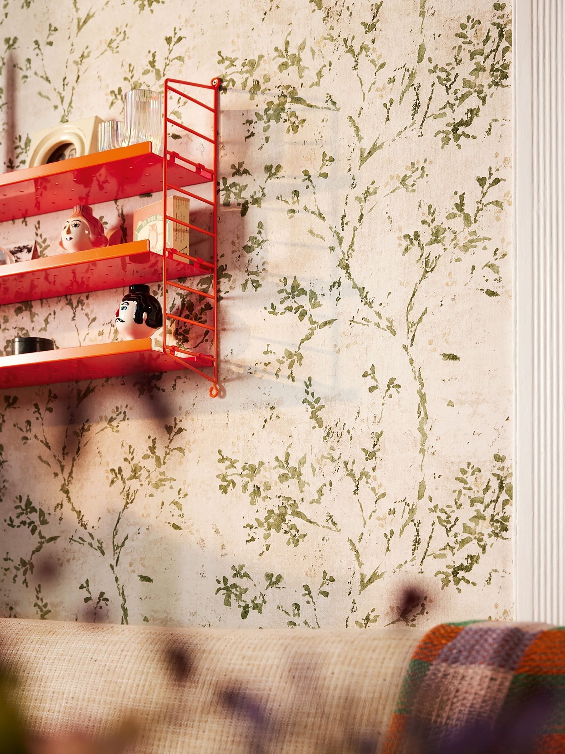 Galerie Green Welcome Home Tree Leaf wallpaper sample A4, UK version