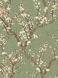 Galerie green spring blossom tree wallpaper sample A4, imported from the UK