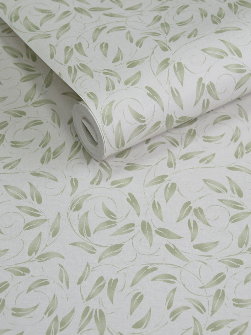 Laurence Llewelyn-Bowen Tit Willow tree leaf wallpaper sample A4 - British product