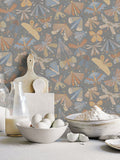 Galerie yellow butterfly wallpaper sample A4, UK version