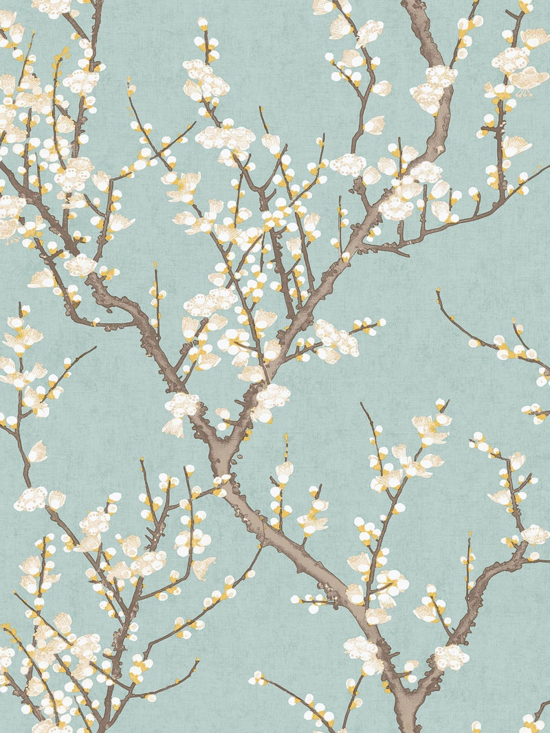 Galerie green spring blossom tree wallpaper sample A4, imported from the UK