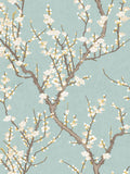 Galerie green spring blossom tree wallpaper sample A4, imported from the UK