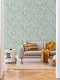 Galerie green spring blossom tree wallpaper sample A4, imported from the UK