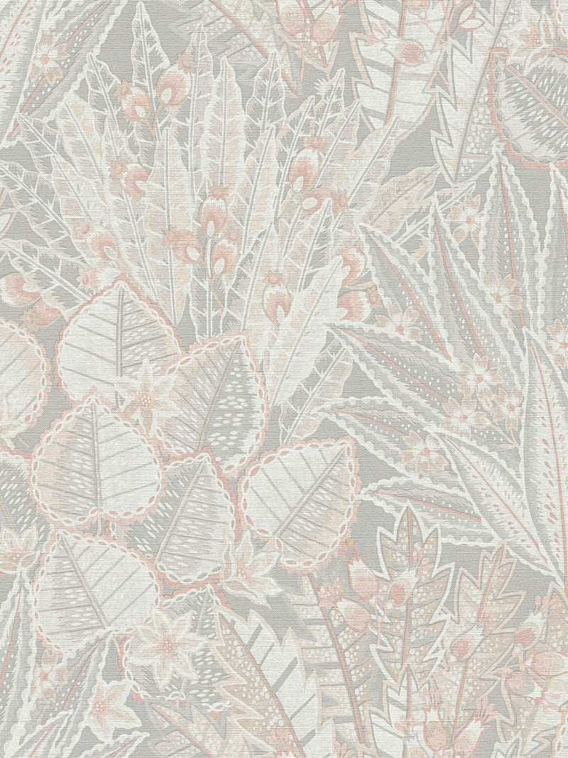 Galerie Beige Welcome Home Floral Print A4 Wallpaper Sample