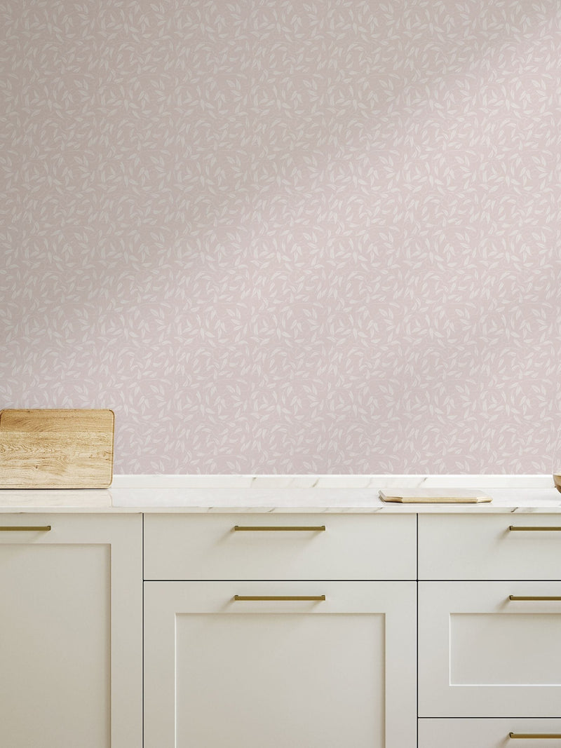 Laurence Llewelyn-Bowen Beige Tit Willow Tree Leaf Wallpaper Sample A4