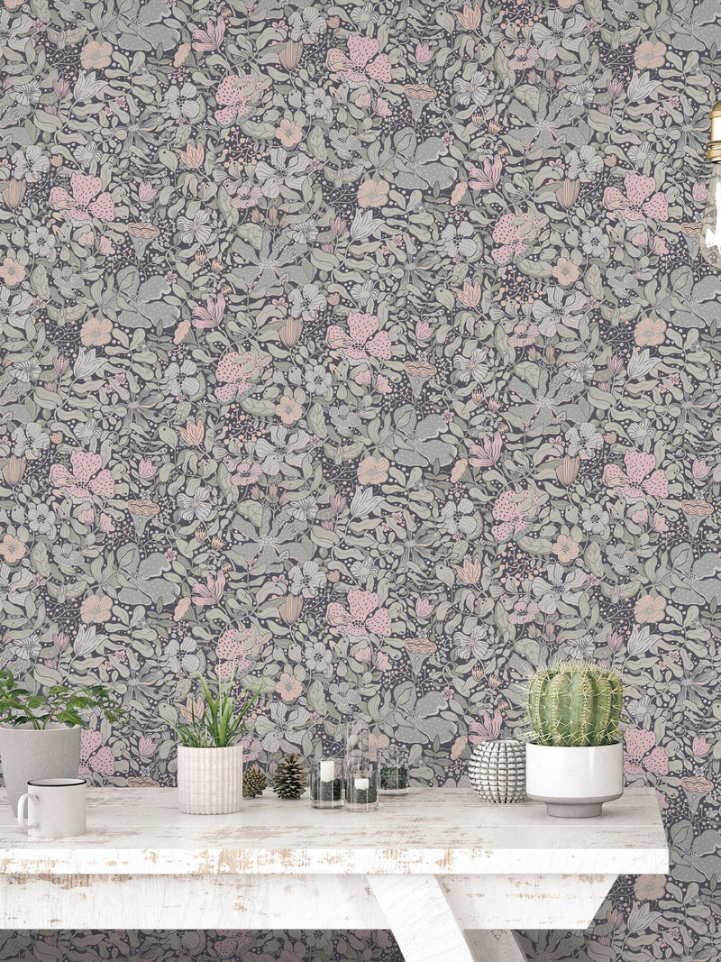 Galerie Pink Sommarang wallpaper sample A4 - British product