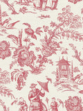 Galerie Red French Country Toile wallpaper sample A4, UK version