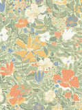 Galerie Green Sommarang Floral Print wallpaper sample A4 - British product