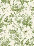 Galerie Green French Country Floral wallpaper sample A4, UK version