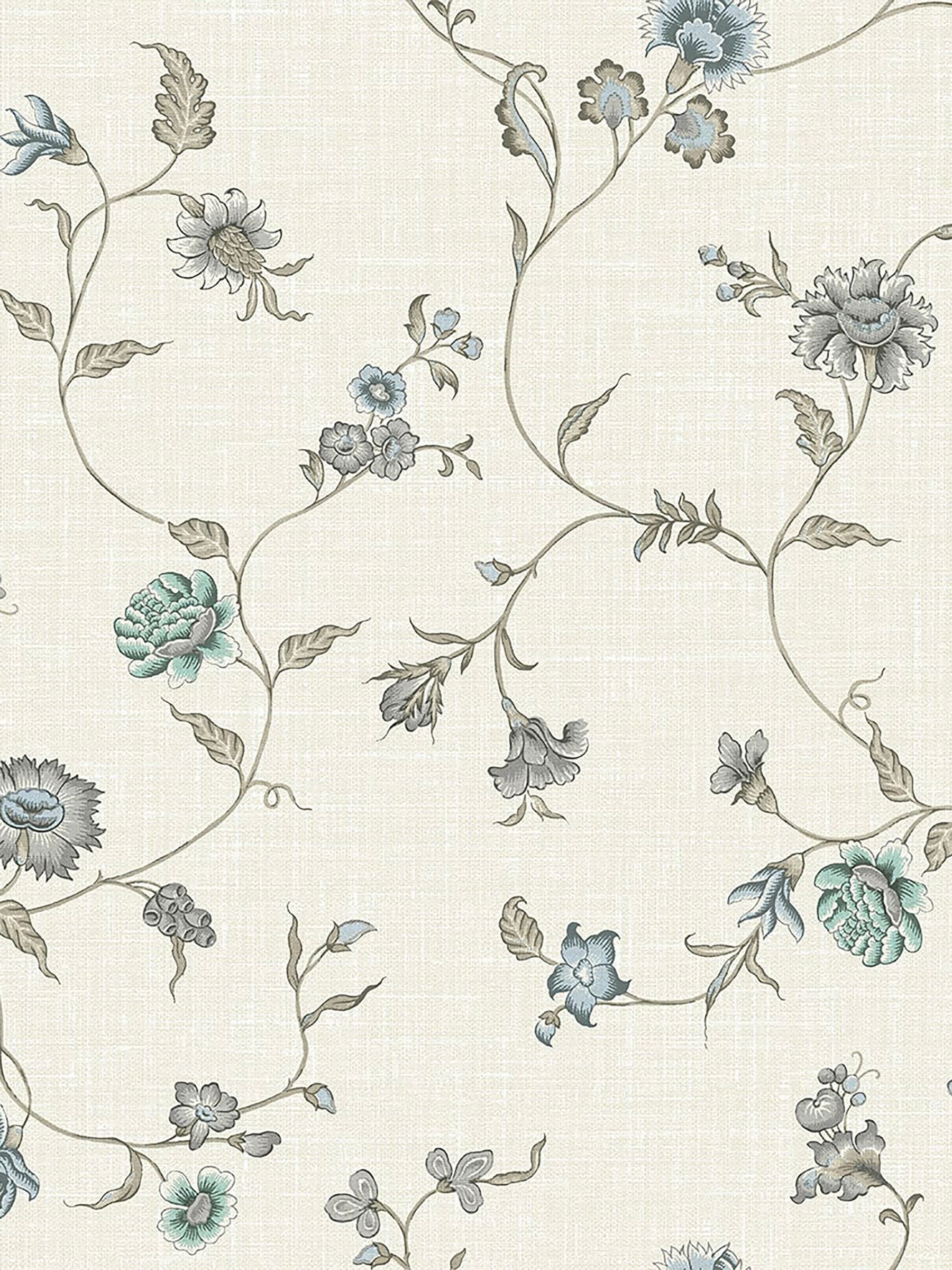 Galerie wallpaper sample Blue French Country floral A4, UK version