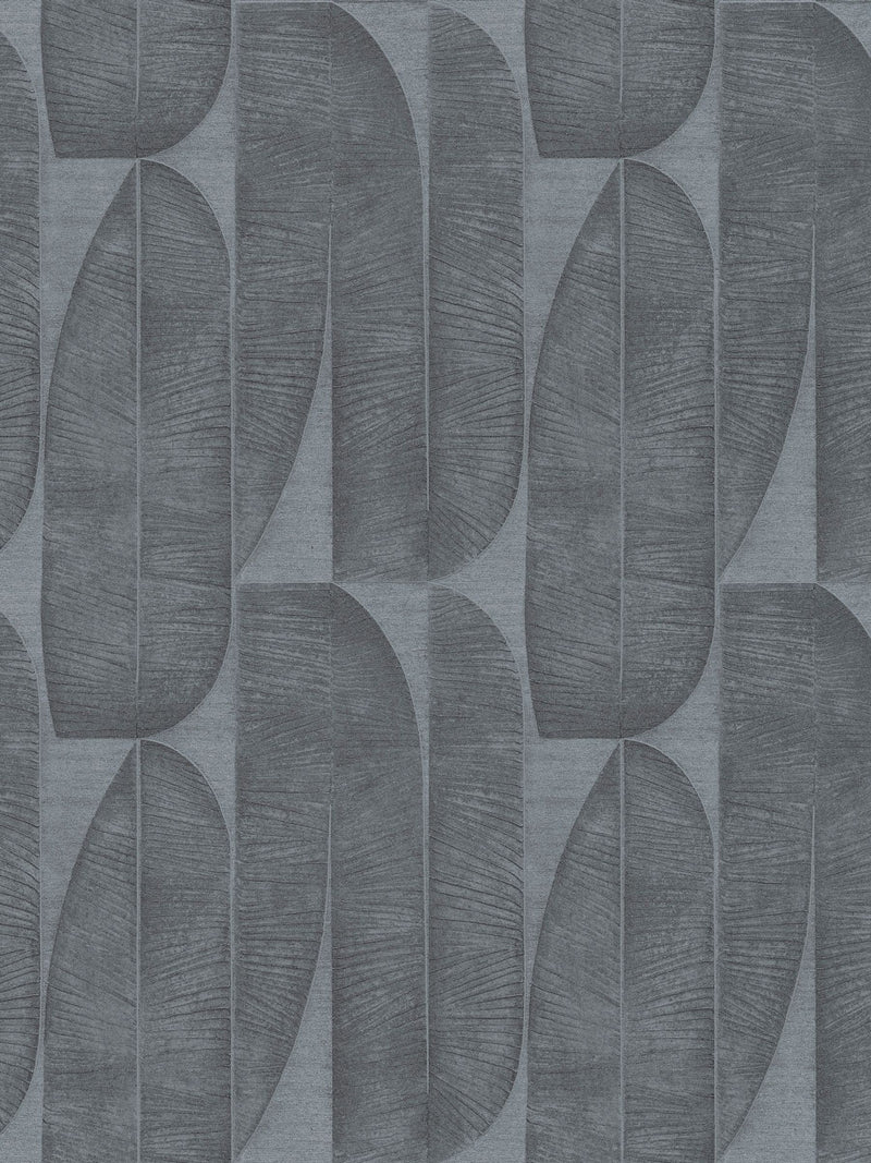 Galerie wallpaper sample Black Tree Leaf A4, imported from the UK