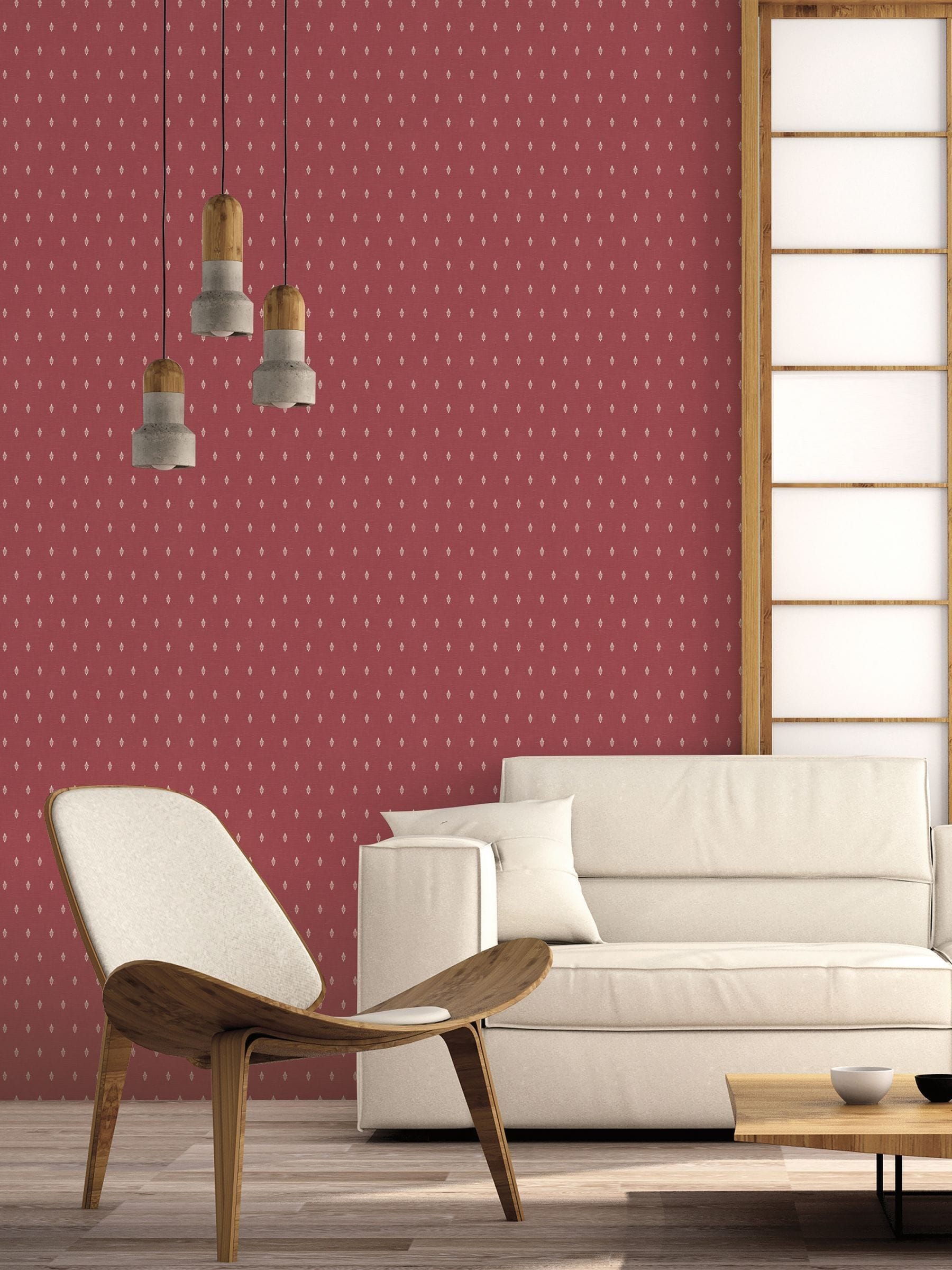 Galerie Blue French Country Motif Wallpaper Sample A4