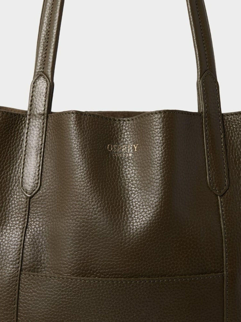 Osprey London Green The Notting Hill Leather Tote Bag