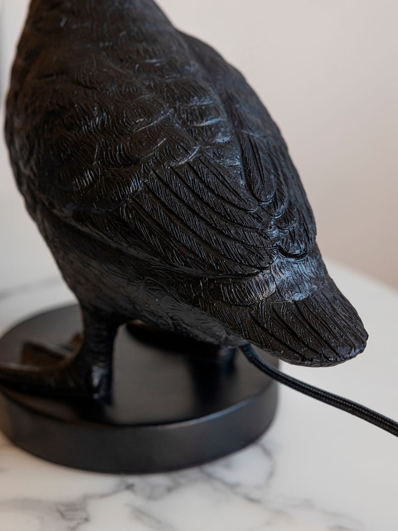 Rockett St George black duck table lamp - British product