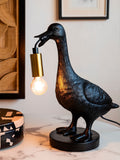 Rockett St George black duck table lamp - British product