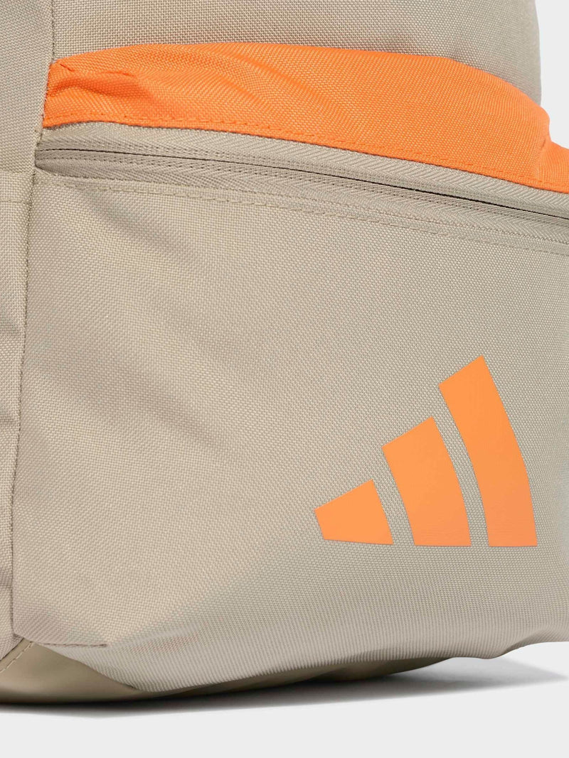 adidas Brown 3 Bar Kids Backpack