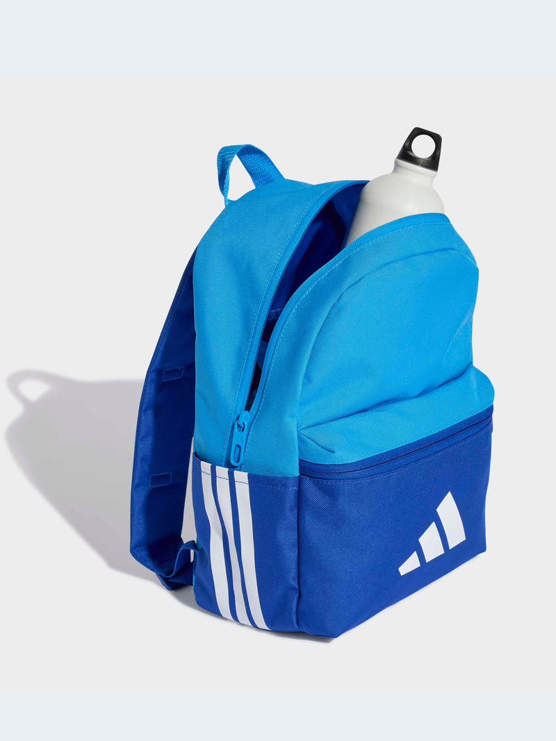 adidas Light Blue 3 Bar Kids Backpack