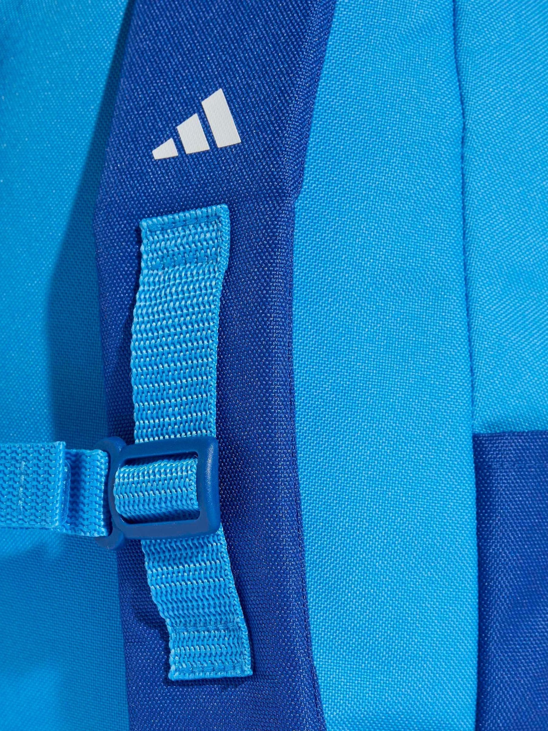 adidas Light Blue 3 Bar Kids Backpack