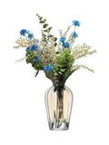 Anton Studio Designs clear glass vase with iridescent lustre (British brand)