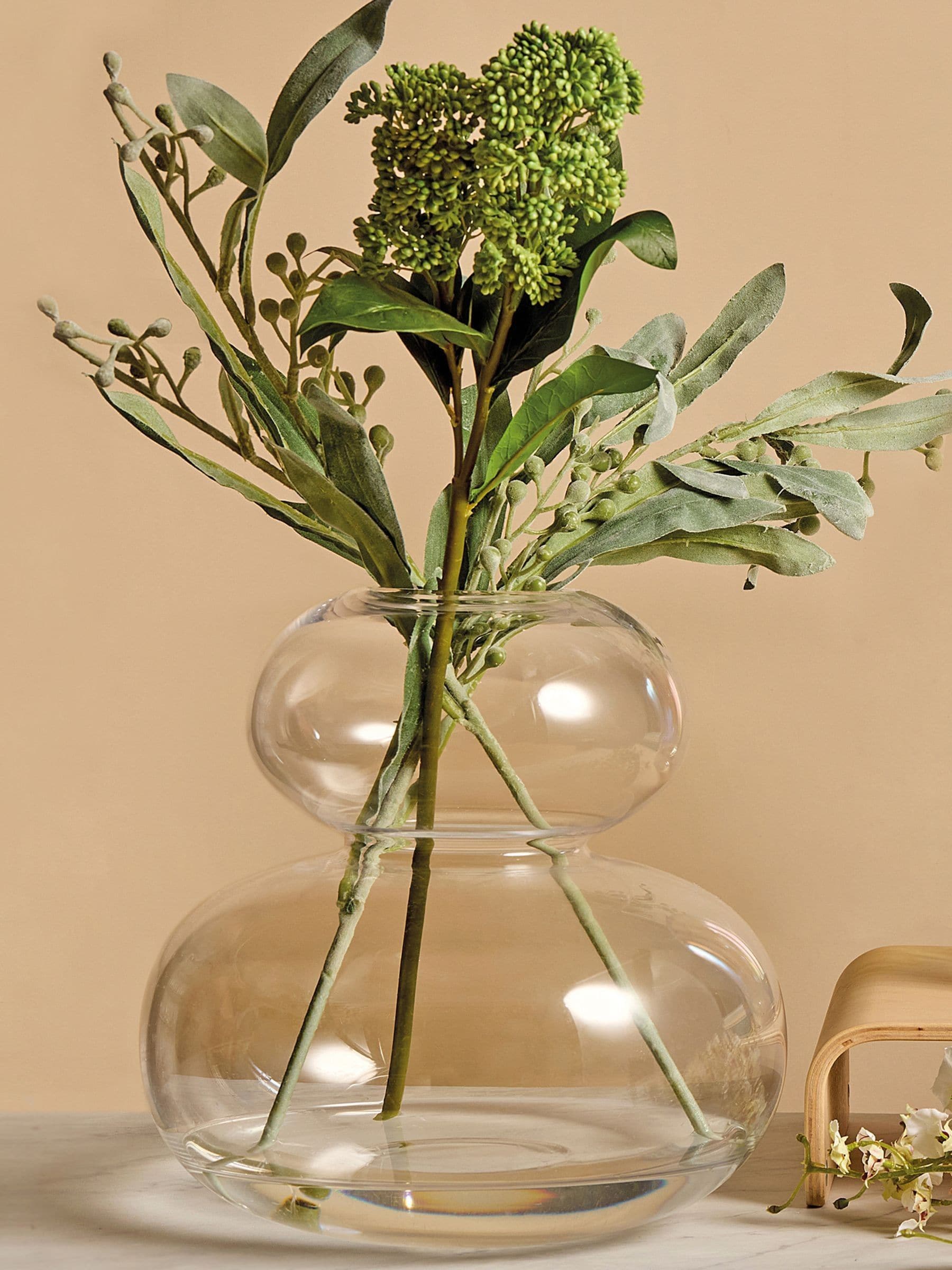 Anton Studio Designs Clear Eclipse glass vase Size ONE - British product