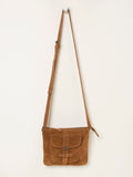 FatFace Libby tan brown suede crossbody bag, UK version