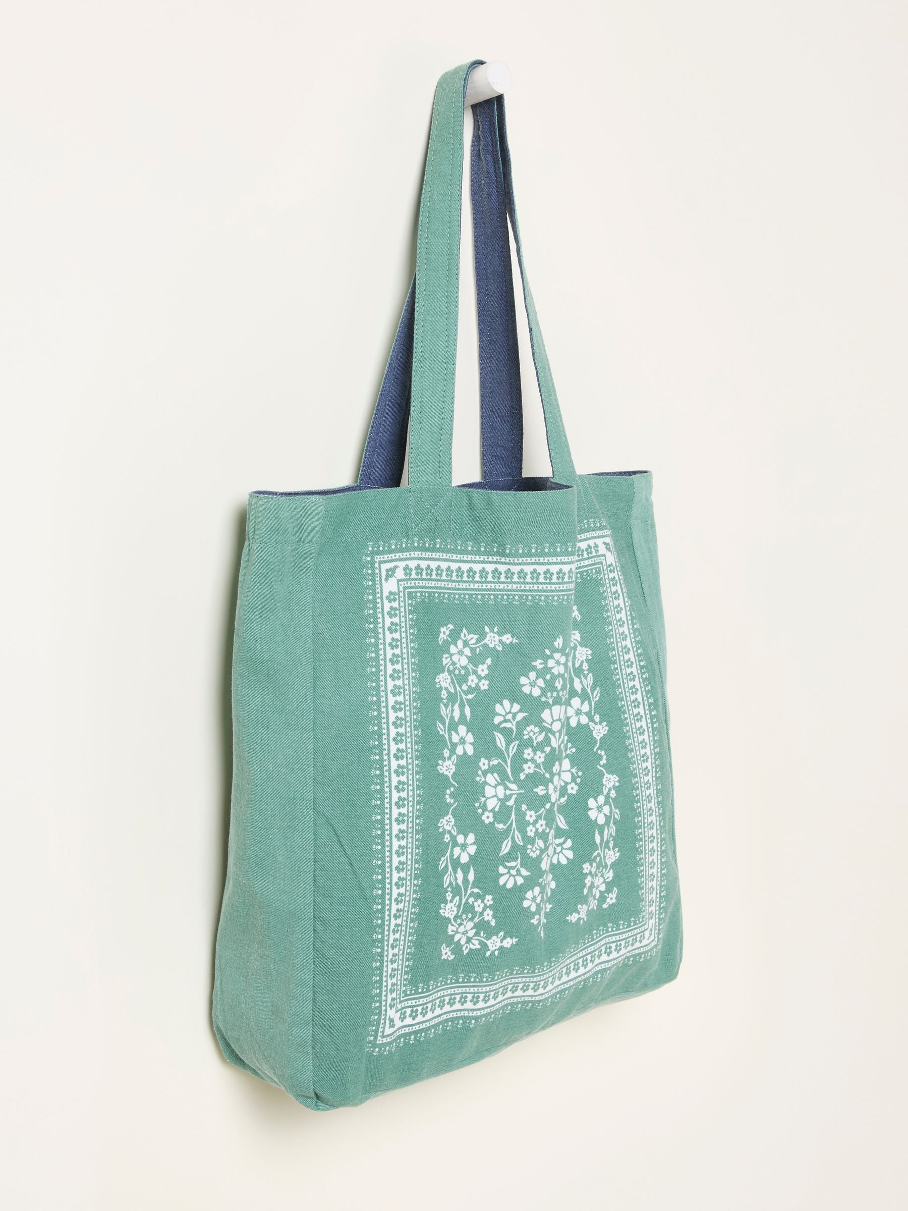 FatFace navy bandana reversible tote bag (British brand)