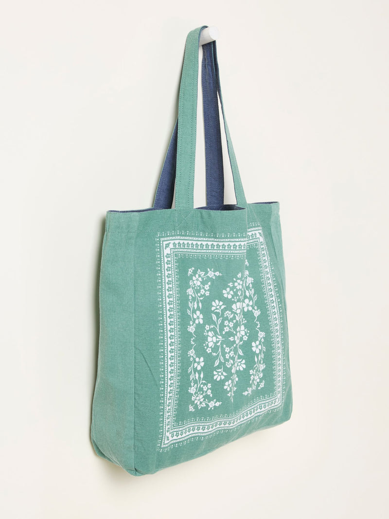 FatFace navy bandana reversible tote bag (British brand)