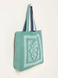 FatFace navy bandana reversible tote bag (British brand)