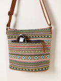 FatFace woven crossbody bag khaki green (British brand)