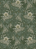 Laurence Llewelyn-Bowen green floral print wallpaper - British product