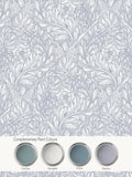 Laurence Llewelyn-Bowen wallpaper Blue Rambleicious floral print 10m roll - British product