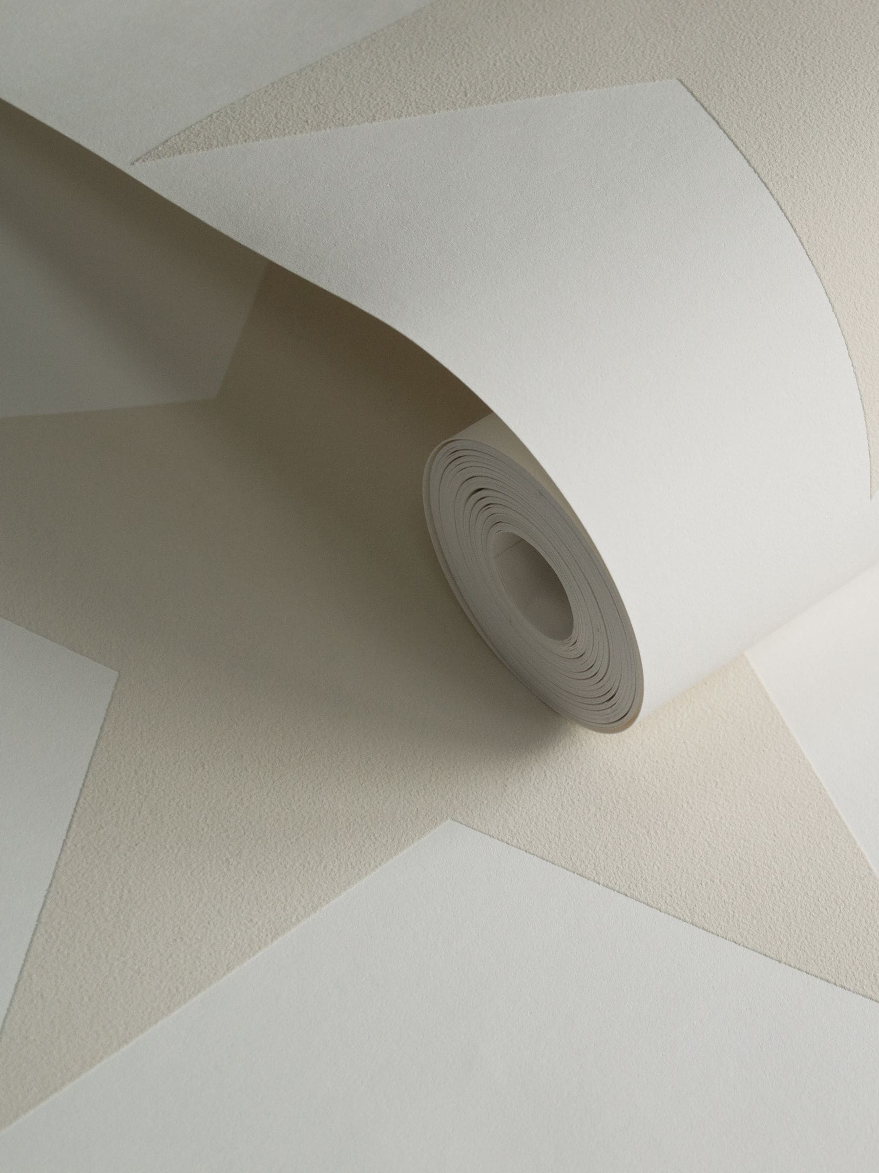 Style Sisters beige double star wallpaper 10m - British product