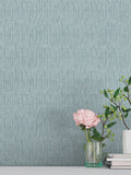 Galerie Blue Spring Blossom Plain 10M Wallpaper