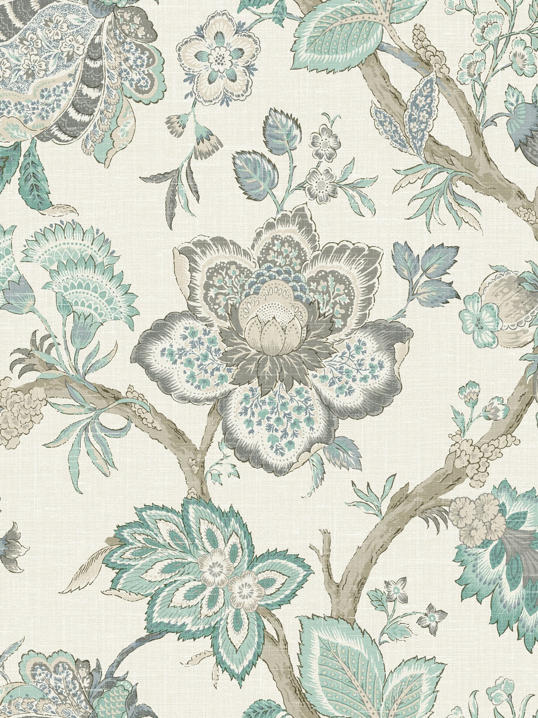 Galerie wallpaper Blue French Country Floral Print 10M, UK version