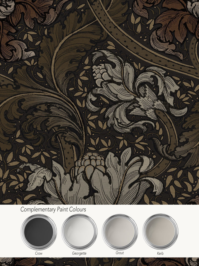 Laurence Llewelyn-Bowen Morris Major floral print wallpaper 10m, imported from the UK