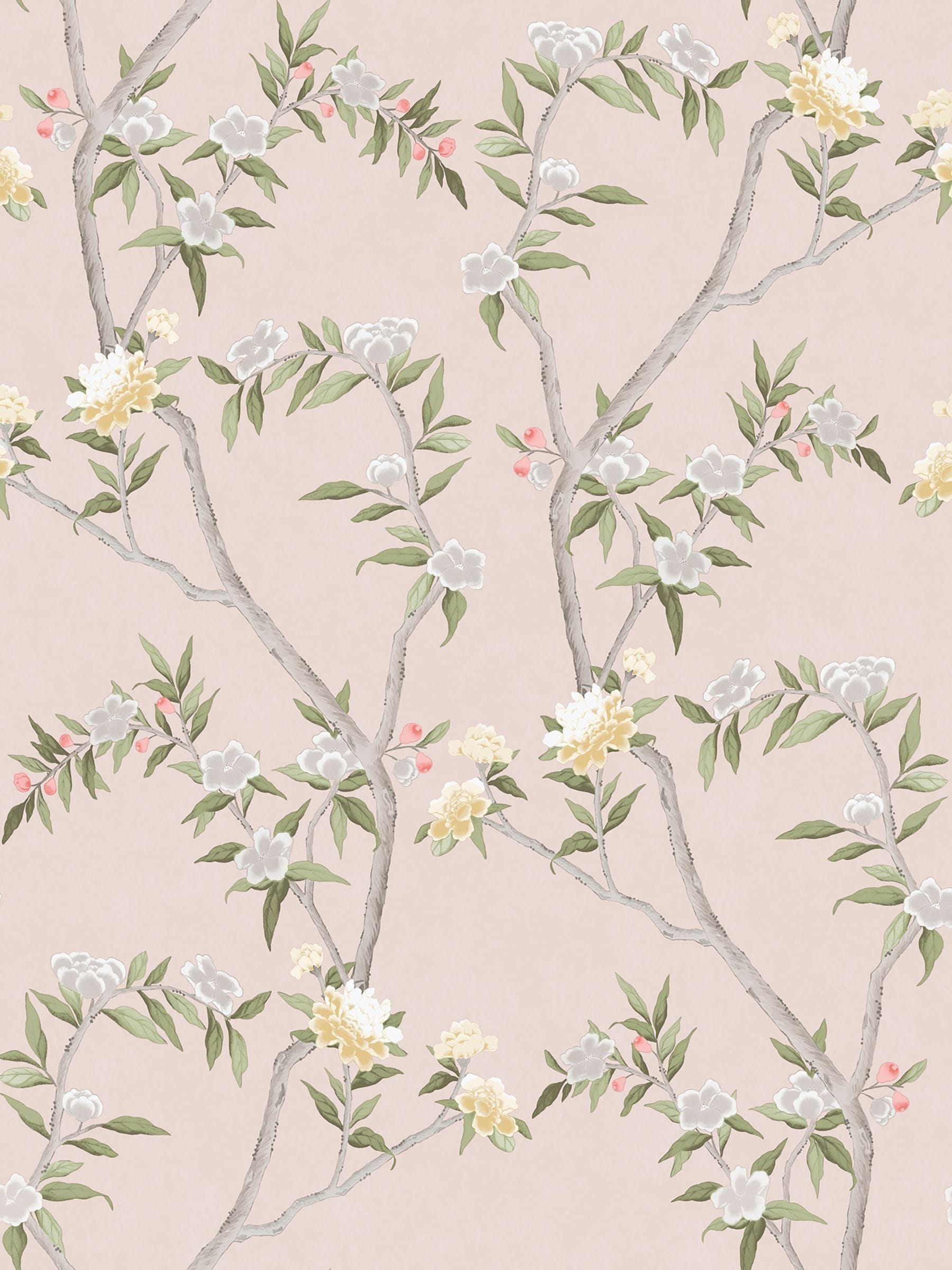 Galerie Pink Spring Blossom Chinoiserie 10M Wallpaper