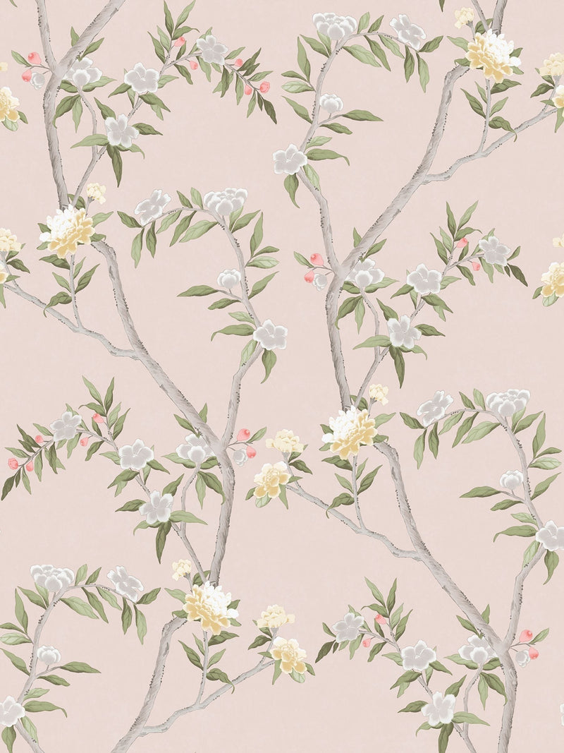 Galerie Pink Spring Blossom Chinoiserie 10M Wallpaper