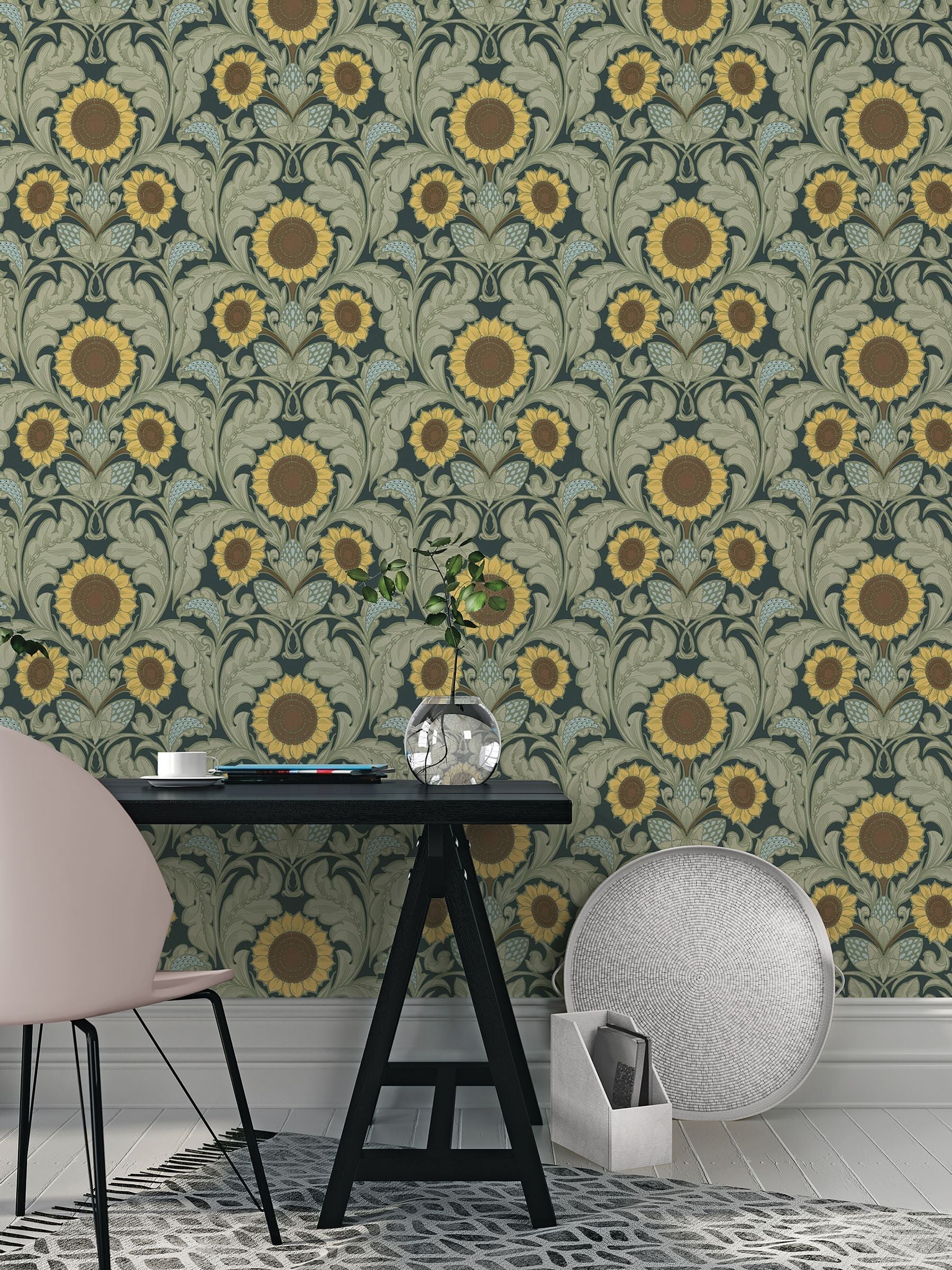 Laurence Llewelyn-Bowen yellow Sunnyside Up wallpaper 10m - British product
