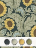 Laurence Llewelyn-Bowen yellow Sunnyside Up wallpaper 10m - British product