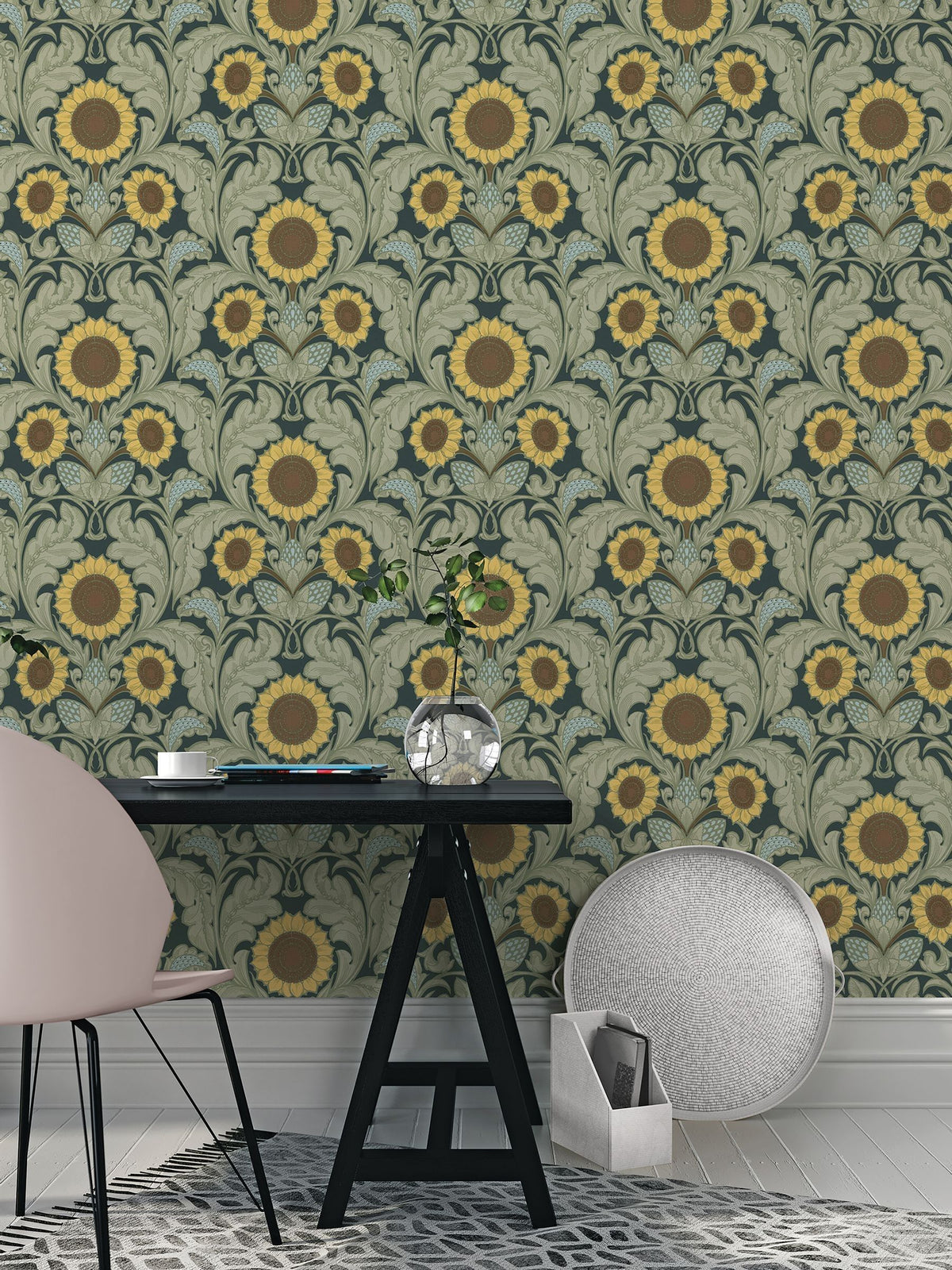 Laurence Llewelyn-Bowen yellow Sunnyside Up wallpaper 10m - British product