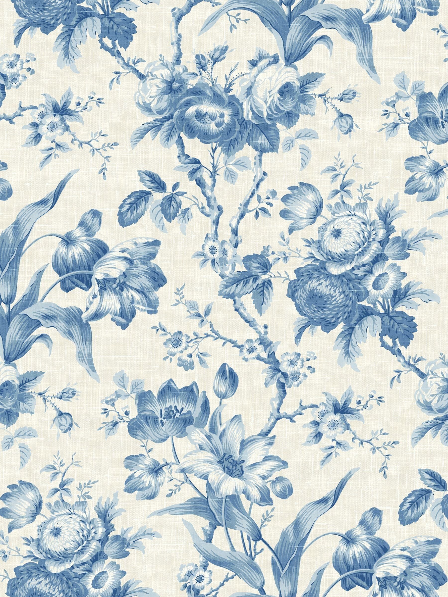 Galerie Blue French Country Floral Print wallpaper 823cm, UK version