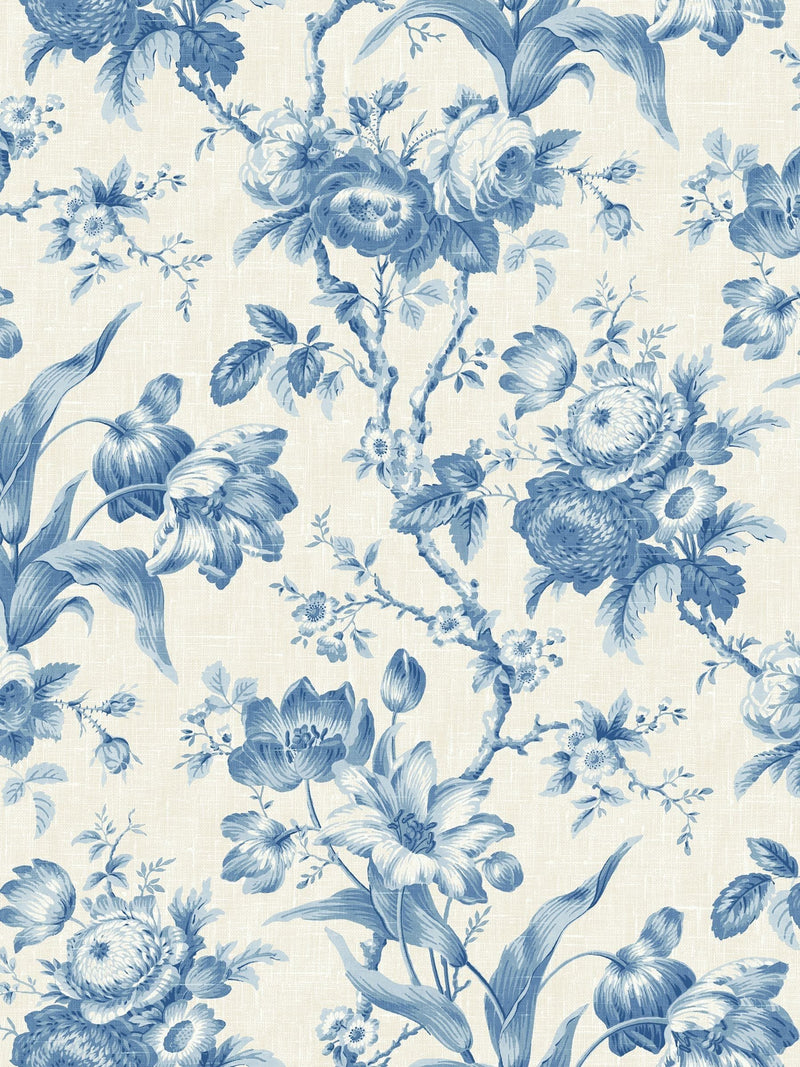 Galerie Blue French Country Floral Print wallpaper 823cm, UK version
