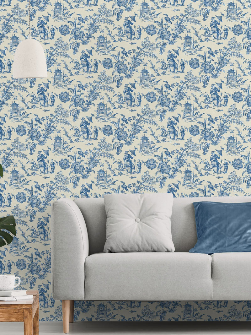 Galerie French Country Toile wallpaper 10m, imported from the UK