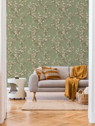 Next Galerie Green Spring Blossom Tree 10M Wallpaper- Buy online at McGrocer
