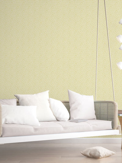 Next Galerie Yellow French Country Leaf Wallpaper - 10M- Buy online at McGrocer